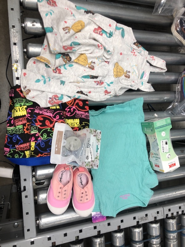 Photo 1 of **BUNDLE OF 6**
Small kids bundle. (Shoes seie 7, Dress and blouse 4T, Boy Boxers 8)