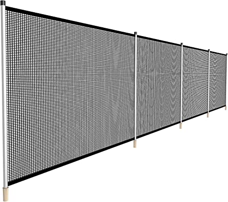 Photo 1 of 04' x 16' removable fence section 250gsm black