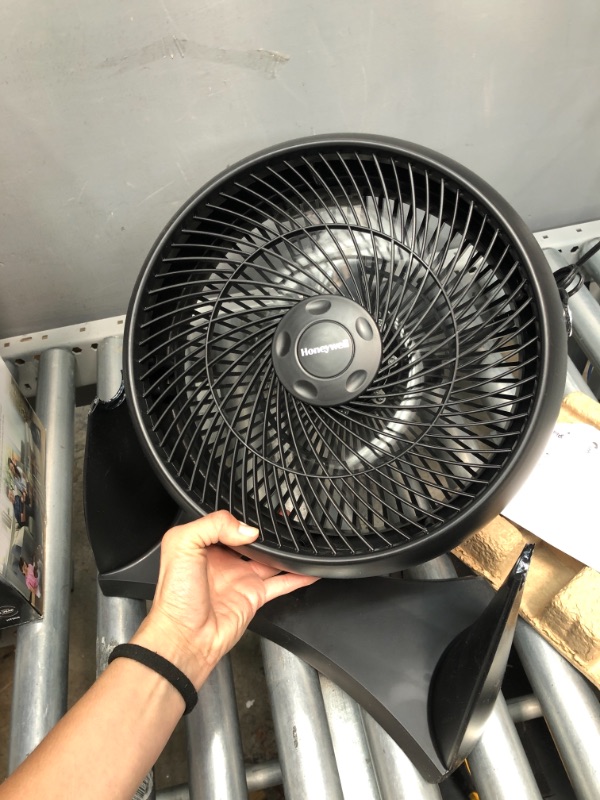 Photo 1 of 12 in. 3 Speed Whole Room Circulator Floor Fan