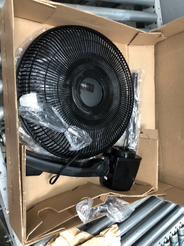 Photo 2 of Lasko S16612 Oscillating 16? Adjustable Pedestal Stand Fan with Timer, Thermostat and Remote for Indoor, Bedroom, Living Room, Home Office & College Dorm Use, 16 Inch, Black 16612
