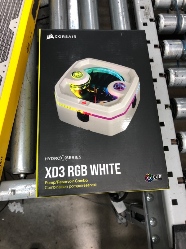 Photo 7 of Corsair Hydro X Series iCUE XH303i RGB PRO Custom Cooling Kit (Hardline CPU Cooling Loop, CPU Water Block, Compact Pump/Reservoir Combo, Radiator, 3x RGB Fans, iCUE Software) White CX-9070007-WW
