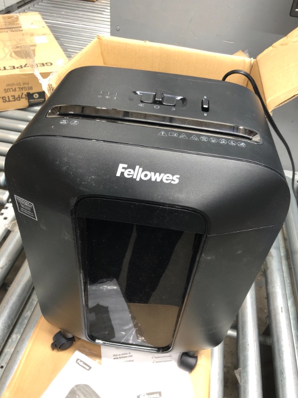Photo 1 of Fellowes 4014401 Powershred 12C15 12-Sheet Cross-Cut Paper Shredder
