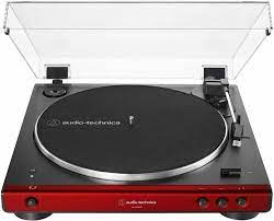 Photo 1 of Audio-Technica AT-LP60XBT-RD Fully Automatic Belt-Drive Stereo Turntable, Red/Black, Bluetooth, Hi-Fi, 2 Speed
