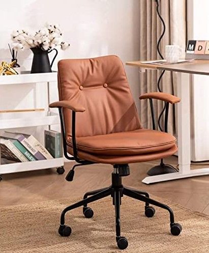 Photo 1 of Abfara office chair ergonomic brown set of 2