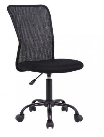 Photo 1 of Furinno Home Office Ergonomic Swivel Chair, Black
