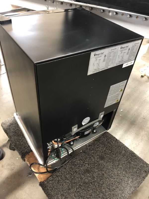 Photo 1 of Magic Chef 2.4 cu. ft. Mini Fridge in Stainless Steel Freezerless