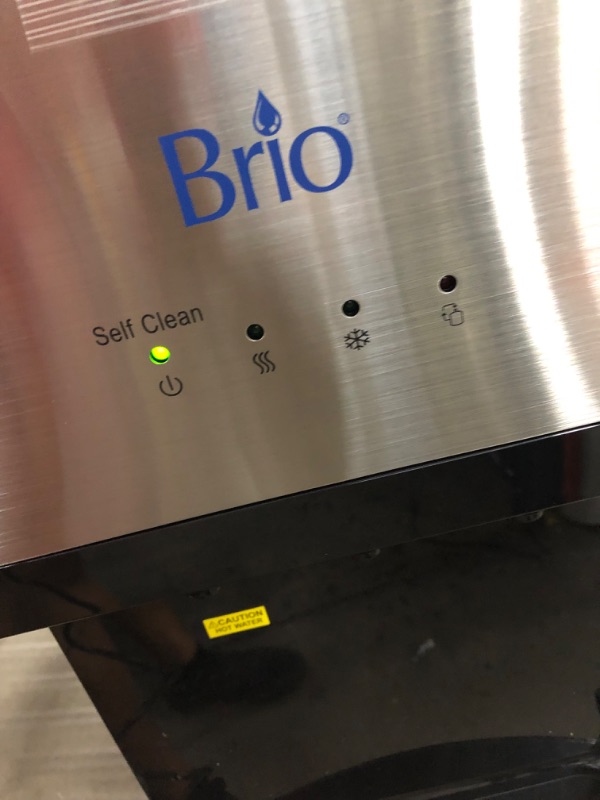 Photo 9 of ***DAMAGED***
Brio Essential Tri-Temp Bottom-Load Water Cooler in Black and Brush Stainless-Steel