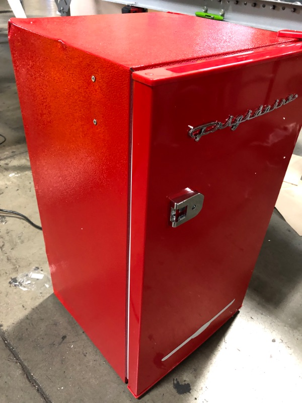 Photo 6 of Frigidaire 3.2 Cu. Ft. Retro Compact Refrigerator with Side Bottle Opener EFR376, Red
