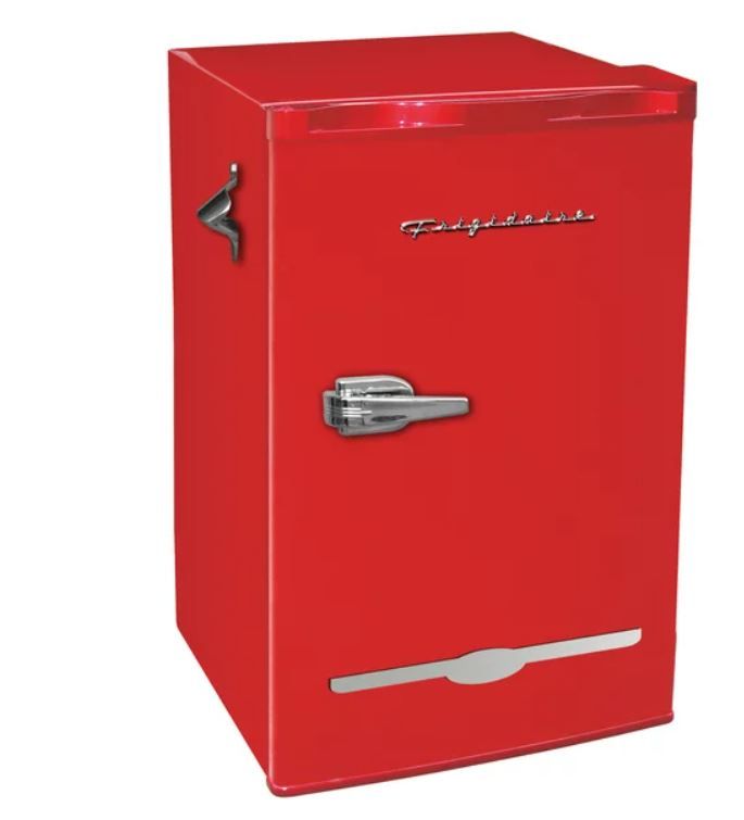 Photo 1 of Frigidaire 3.2 Cu. Ft. Retro Compact Refrigerator with Side Bottle Opener EFR376, Red
