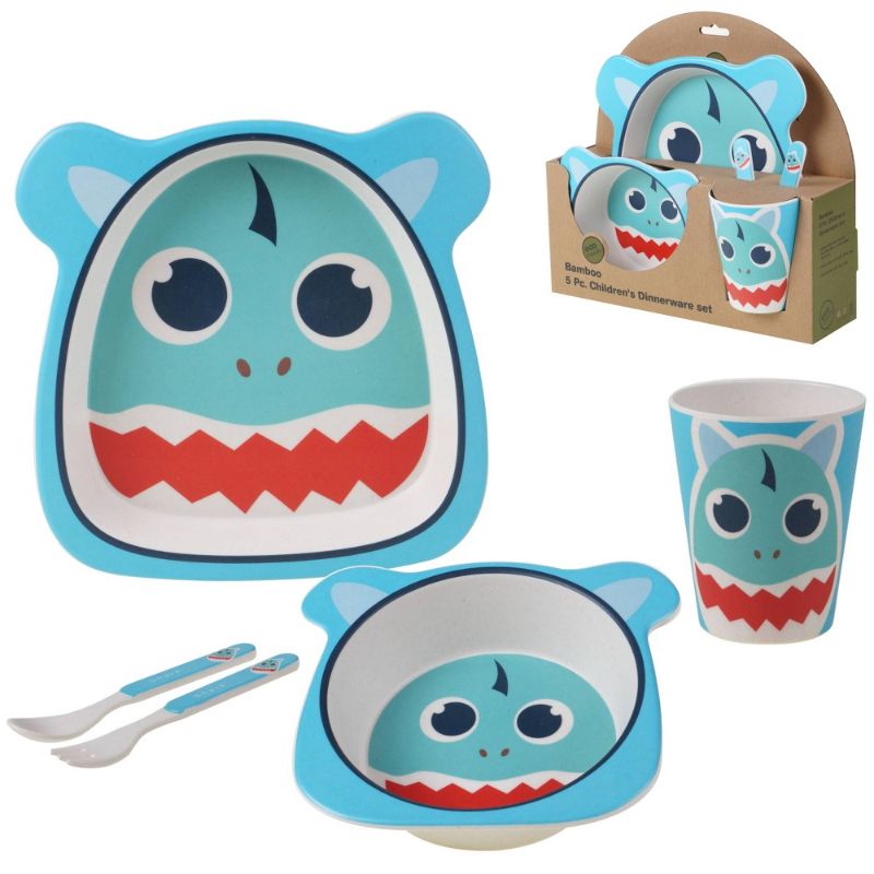 Photo 1 of 5pc Bamboo Children's Dinnerware Set - Certified International
