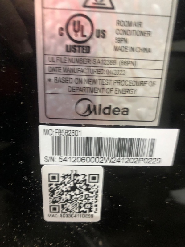 Photo 7 of (NON-FUNCTIONING EXHAUST; CRACKED ATTACHMENT; DAMAGED UPPER VENT) Midea Duo 14,000 BTU (12,000 BTU SACC) Smart HE Inverter Ultra Quiet Portable Air Conditioner with Heat-Cools Up to 550 Sq. Ft., Works with Alexa/Google Assistant, Includes Remote Control &