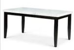 Photo 1 of (DAMAGED CORNERS) 45" dining table white/black