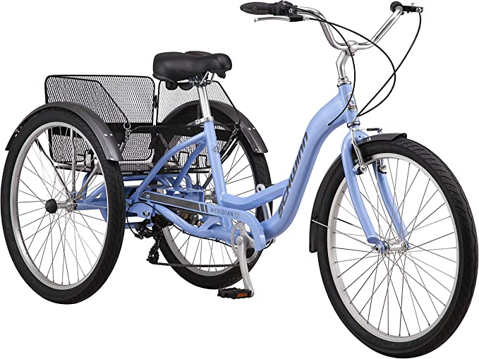 Photo 1 of (SCRATCHED) Schwinn Meridian Adult Tricycle, 26-Inch Wheel, Low Step-Through Aluminum Frame, Cargo Basket
