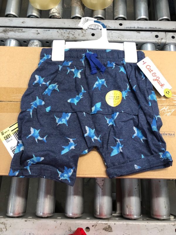 Photo 1 of CASE OF 12 CAT AND JACK SIZE 4T BOYS SHORTS 