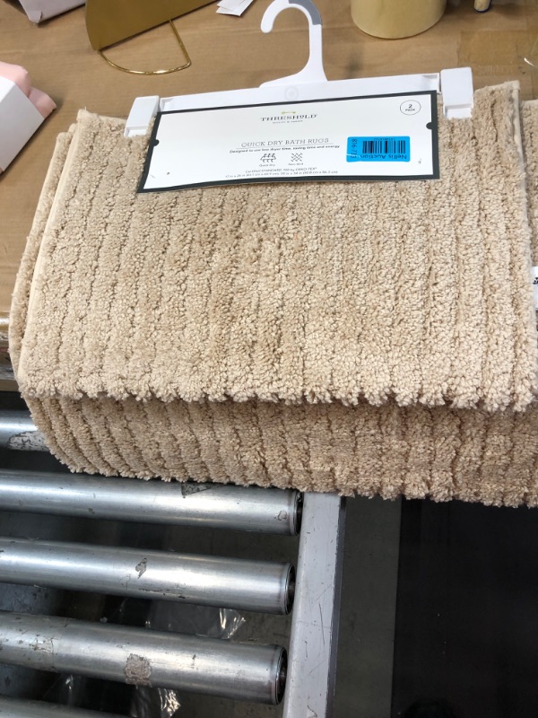 Photo 2 of 2pk Quick Dry Bath Rug Set - Threshold™

