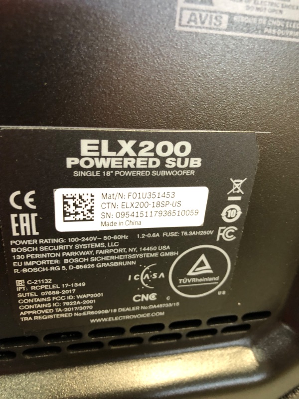 Photo 7 of Electro-Voice ELX200-18SP 18" 1200W Powered Subwoofer
