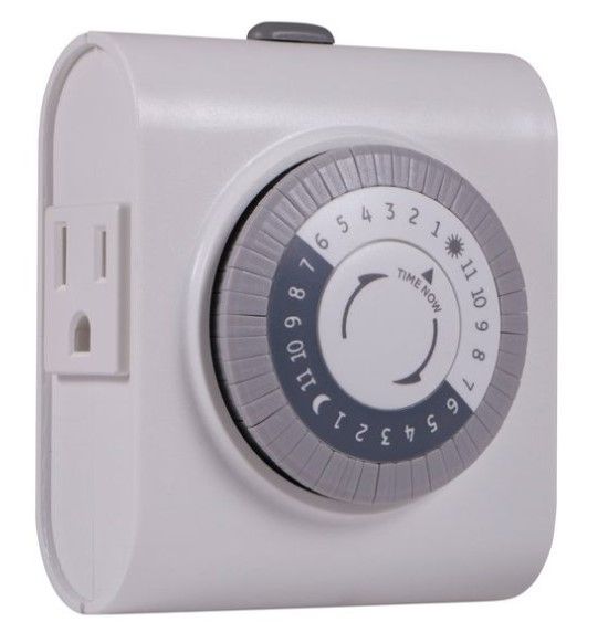 Photo 1 of GE Indoor Mechanical Timer 24hr with 2 Outlets (3-Pack)