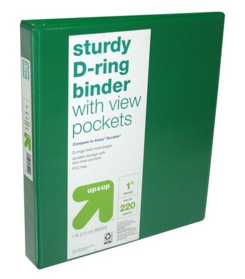 Photo 1 of 1" 3 Ring Binder Clear View - up & up (4-Pack) 