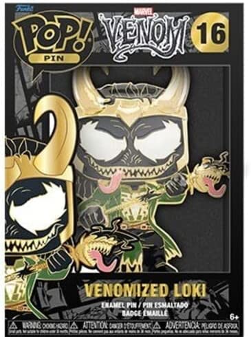 Photo 1 of (FACTORY SEALED) Funko Pop! Sized Pin Marvel: Venom: Loki, pack of 2
