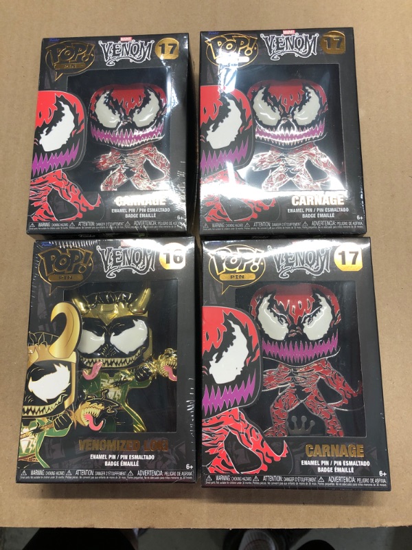 Photo 1 of (FACTORY SEALED) 4 pack of Miscellaneous Funko Pop Venom characters