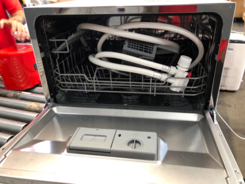 Photo 8 of (SCRATCHED; DENTED BACK; MILD ODOR) COMFEE’ Countertop Dishwasher, Energy Star Portable Dishwasher, 6 Place Settings, Mini Dishwasher with 8 Washing Programs, Speed, Baby-Care, ECO& Glass, Dish Washer for Dorm, RV& Apartment
