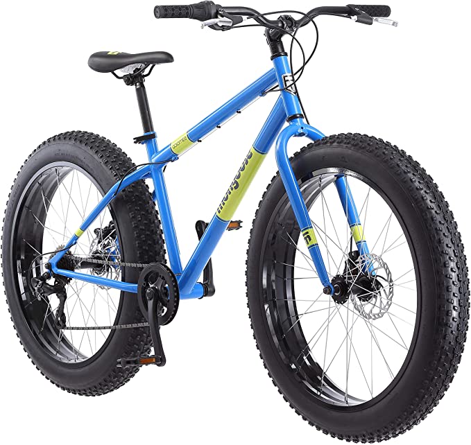Photo 1 of (MISSING PEDAL HARDWARE) Mongoose Dolomite Mens Fat Tire Mountain Bike, 26-Inch Wheels, 4-Inch Wide Knobby Tires, 7-Speed, Steel Frame, Front and Rear Brakes, Multiple Colors
