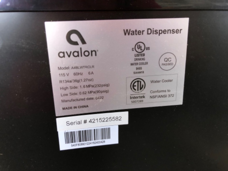 Photo 4 of (DENTED) Avalon 3 Temperature Water Cooler Dispenser