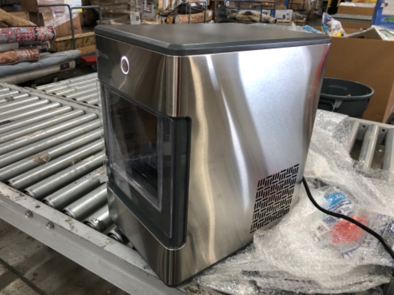 Photo 2 of (DENTED SIDE TANK & MAKER) GE Profile Opal | Countertop Nugget Ice Maker with Side Tank | Portable Ice Machine Makes up to 24 lbs. of Ice Per Day | Stainless Steel Finish

