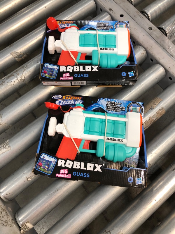 Photo 2 of 2 Pack Roblox Super Soaker BIG Paintball Guass Water Blaster
