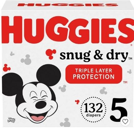 Photo 1 of **MISSING FEW** Huggies Snug & Dry Baby Disposable Diapers – SIZE 5 132 COUNT
