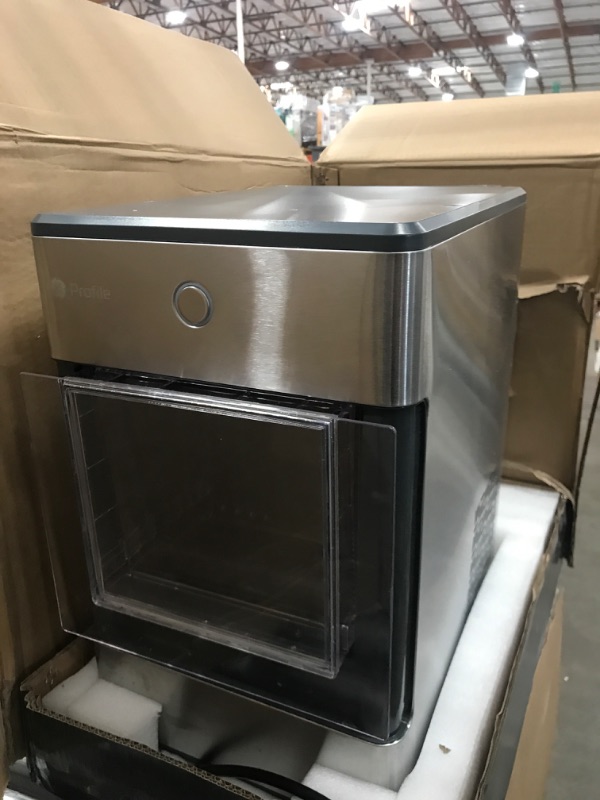 Photo 4 of *NONFUNCTIONAL* GE Profile Opal | Countertop Nugget Ice Maker with Side Tank | Portable Ice Machine Makes up to 24 lbs. of Ice Per Day | Stainless Steel Finish
