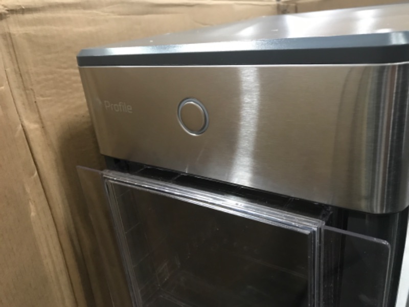 Photo 3 of *NONFUNCTIONAL* GE Profile Opal | Countertop Nugget Ice Maker with Side Tank | Portable Ice Machine Makes up to 24 lbs. of Ice Per Day | Stainless Steel Finish
