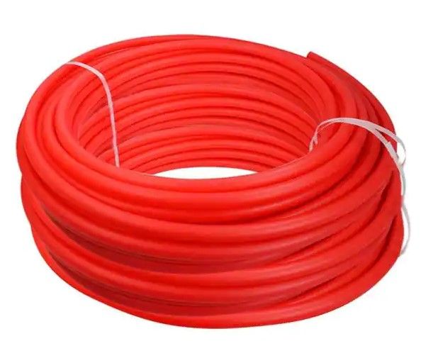 Photo 1 of 1/2 in. x 1000 ft. PEX Tubing Oxygen Barrier Radiant Heating Pipe in Red
