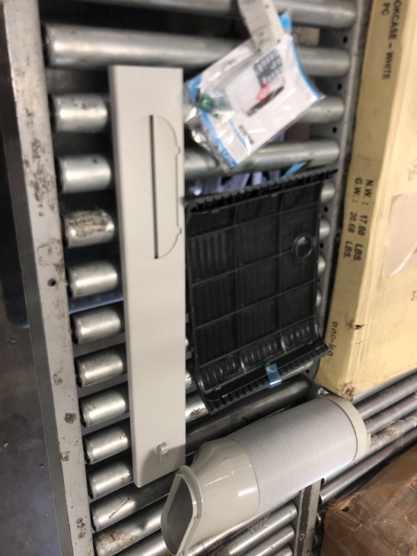 Photo 1 of SereneLife SLPAC10 Portable Air Conditioner Compact Home AC Cooling Unit with Built-in Dehumidifier & Fan Modes, Quiet Operation, Includes Window Mount Kit, 10,000 BTU, White
