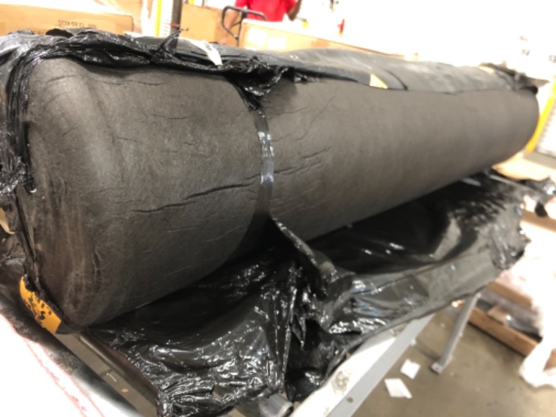 Photo 2 of  Non Woven Landscape Fabric 6.1 ft x 98 ft Black Pond Liner Geotextile Underlayment for Trenches and Planting Projects