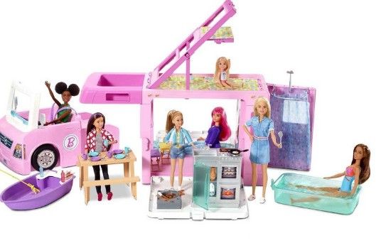 Photo 1 of **INCOMPLETE**ONLY CAMPER**Barbie 3-in-1 Dream Camper Playset

