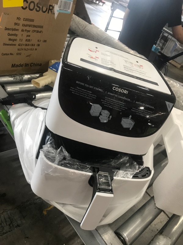 Photo 3 of *NONFUNCTIONAL* Cosori Air Fryer Max XL (100 Recipes) Digital Hot Oven Cooker, One Touch Screen with 13 Cooking Functions, Preheat and Shake Reminder, 5.8 QT, Creamy White
