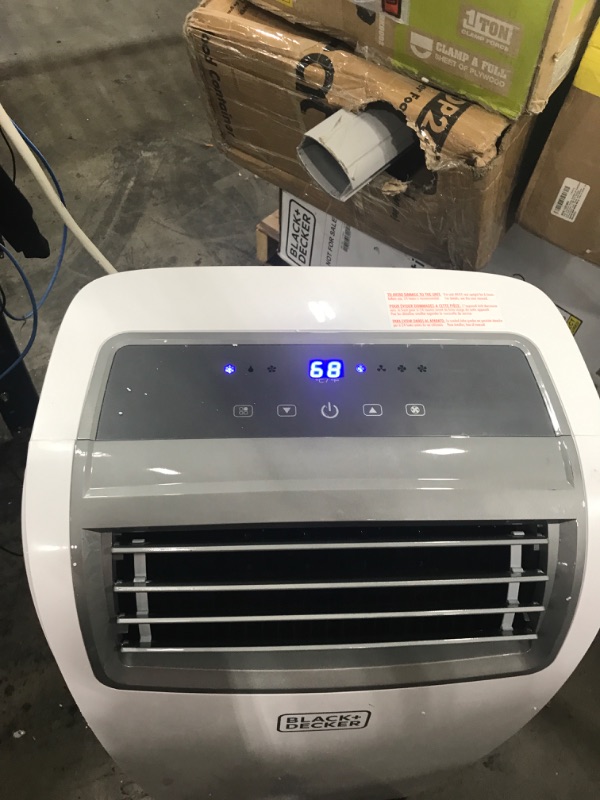 Photo 1 of BLACK+DECKER 14,000 BTU Portable Air Conditioner with Remote Control, White
