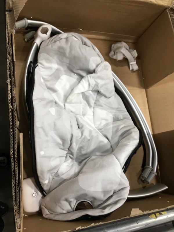 Photo 4 of 4moms MamaRoo®4 5 Unique Motions Bluetooth Enabled Baby Swing Grey Classic
