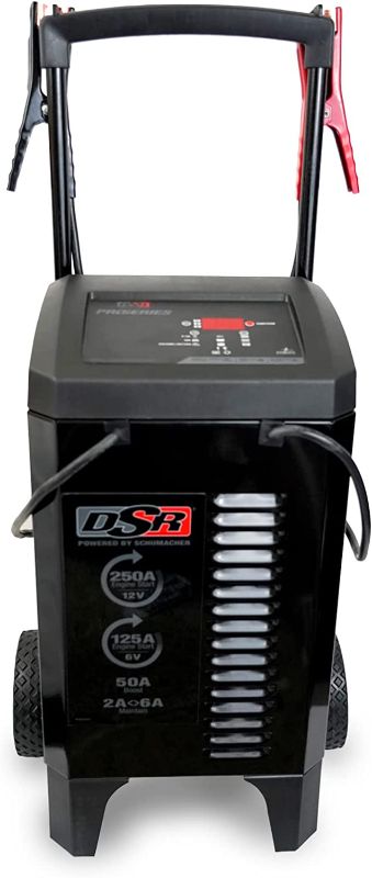 Photo 1 of Schumacher DSR Pro Series DSR161 Fully Automatic Battery Charger with Engine Starter, Boost, and Maintainer- 250 Peak Amps, 6V/12V
