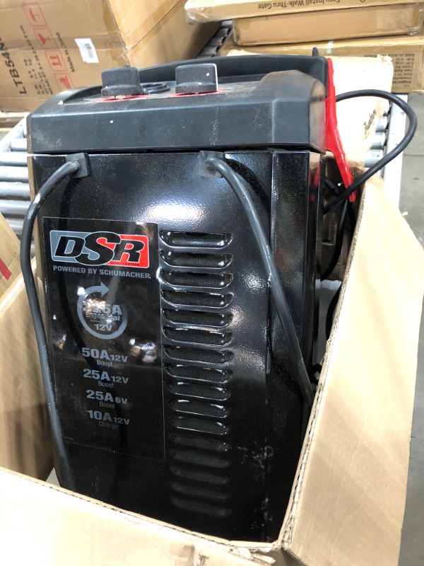 Photo 2 of Schumacher DSR Pro Series DSR161 Fully Automatic Battery Charger with Engine Starter, Boost, and Maintainer- 250 Peak Amps, 6V/12V
