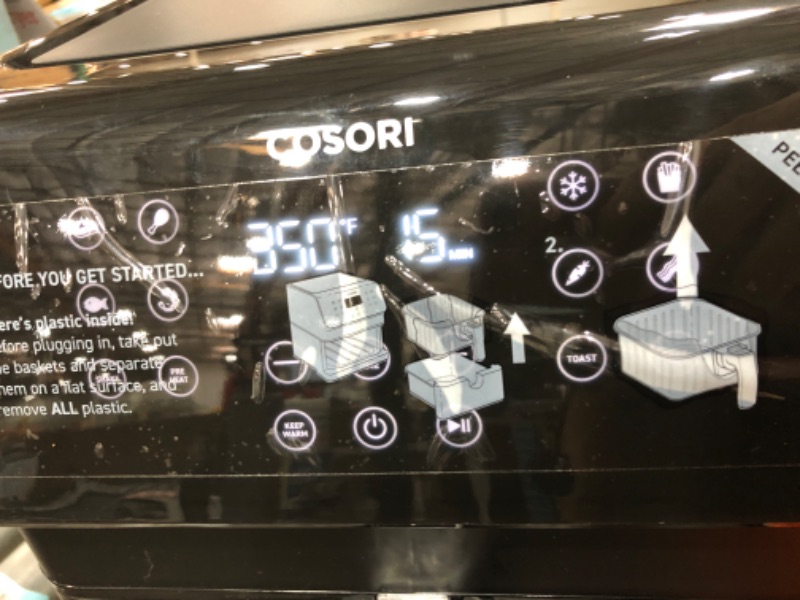 Photo 1 of COSORI ProII Air Fryer Oven Combo, 5.8QT Max Xl Large Cooker with 12 One-Touch Saveable Custom Functions, Cookbook and Oneline Recipes, Nonstick and Dishwasher-Safe Detachable Square Basket
