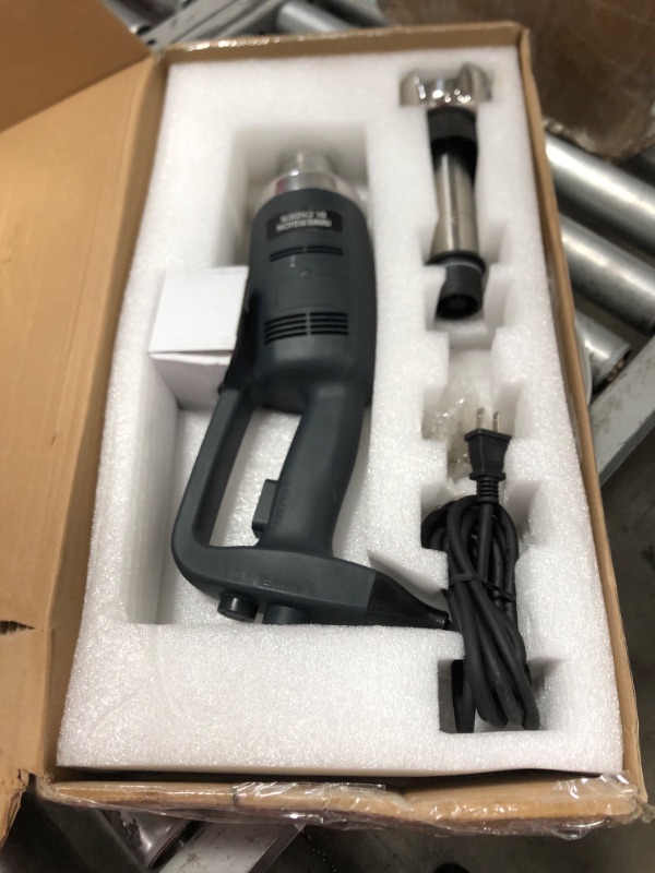 Photo 2 of *NONFUNCTIONAL*Li Bai Heavy Duty Hand Blender Commercial Immersion Blender For Restaurant 12'' Stick blender Speed Adjustable Electric 500W Motor Removable Shaft 2500rpm to 15000rpm
