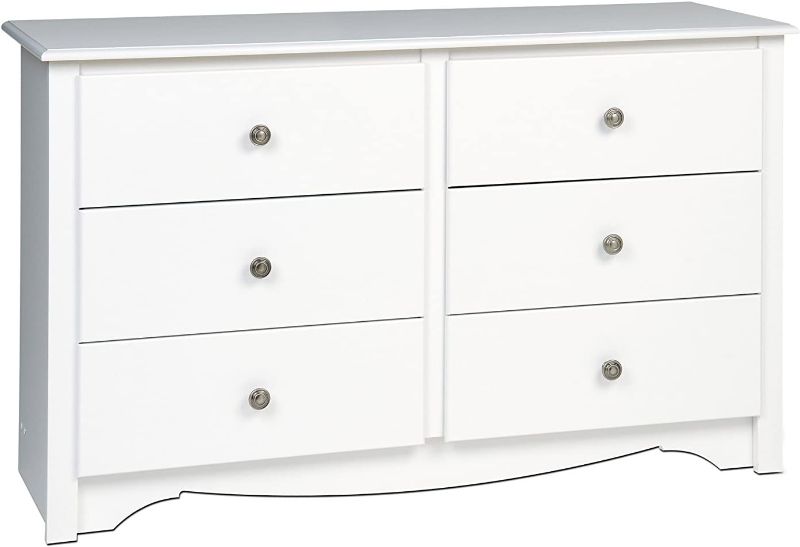 Photo 1 of **INCOMPLETE**
PREPAC White Monterey Children's 6 Drawer Dresser
