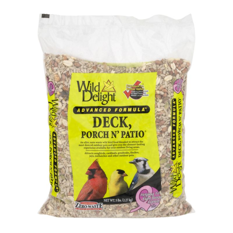 Photo 1 of **expiration date not listed on bag**
Wild Delight Deck Porch N Patio Wild Bird Feed 5 Lb. Bag
