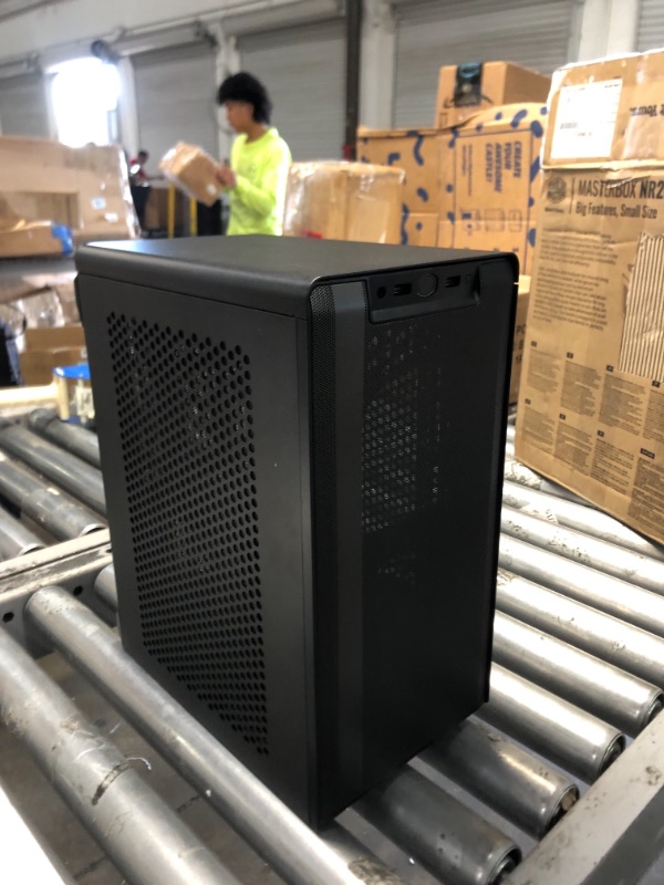 Photo 2 of Line Cooler Master MasterBox MCB-NR200-KNNN-S00 Computer Case - Black - Mesh, Plastic, Steel - 4 X Bay - 2 X 3.62" , 4.72" X Fan(s) Installed