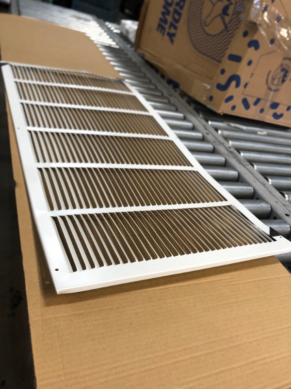 Photo 3 of Air Flow Decor 15" X 35" Return Air Grille Sidewall & Ceiling, HVAC Vent Cover, White, OUTSIDE DEMENSIONS: 37.5 X 17 3/4"