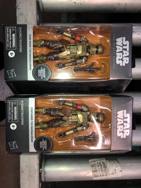 Photo 2 of 2 pk Hasbro Star Wars the Black Series Carbonized Collection Shoretrooper 6 Inch Action Figure
