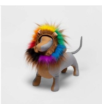 Photo 1 of 2 pk Long Pile Faux Fur Dog Lion Headwear - S/M
