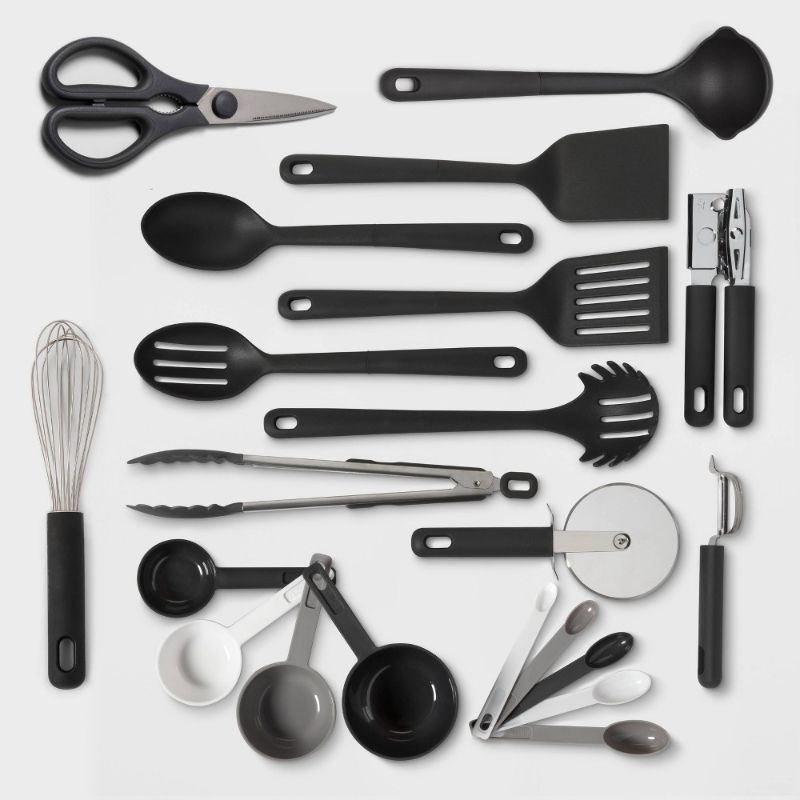 Photo 1 of 13pc Soft Grip Kitchen Utensil Set - Made by Design , Gray
